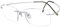 Eyekepper Titan randlose Lesebrille Leser Maenner Silber