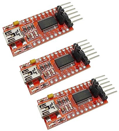 Aihasd 3PCS FT232RL Modul 5V 3.3V Basic USB zu TTL Konverter Adapter für Arduino
