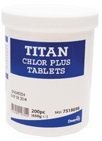 Chlor Plus Chlorine Tab, Pack of 200