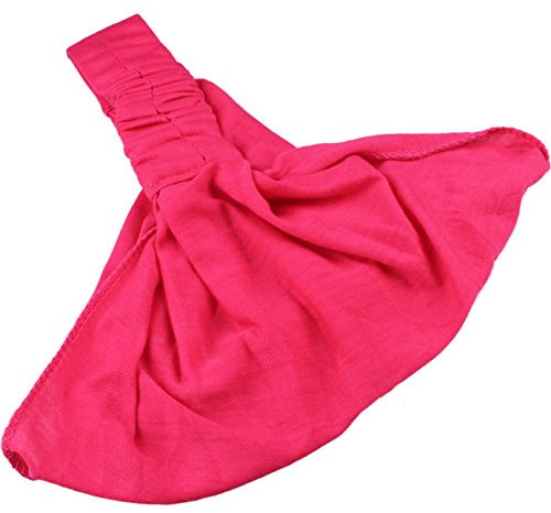 Cherry-on-Top, bandeau pour cheveux en coton, élastique, 3 en 1, couleurs assorties rose fluo