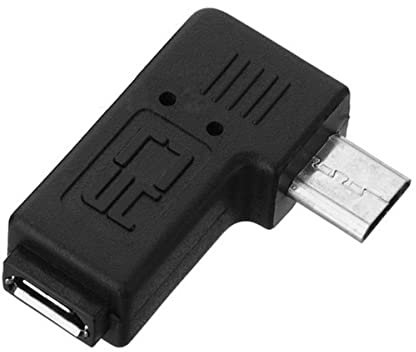chenyang 90 gradi ad angolo sinistro Micro USB 2.0 5Pin maschio a femmina M a F adattatore di estensione