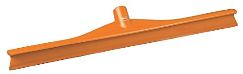 Vikan 71607 Rubber Polypropylene Frame Single Blade Squeegee, 24, Orange