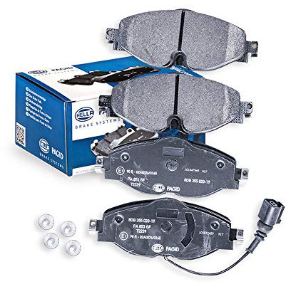 HELLA PAGID 8DB 355 020-191 Bremsbelagsatz - T2239 - Dicke/Stärke: 20.3mm - Bremssystem: TRW - inkl. Verschleißwarnkontakt - für u.a. AUDI / SEAT / SKODA / VOLKSWAGEN