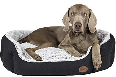 Nobby Komfort Bett oval CACHO dunkelgrau L x B x H: 86 x 70 x 24 cm