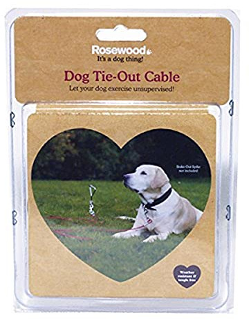 Rosewood Yard Accessories Tie-Out Cable, 30 ft, Transparent