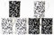 fromeuropewithlove Venetian Black and White Fine Bone China Mugs Set of 6 Swirl & Leaves Hand Decorated in UK FREE UK Delivery