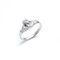 Silverly Frauen 925 Sterling Silber Zirkonia Irish Celtic Claddagh Ring