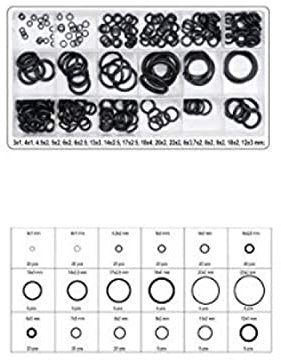 Dichtungsringe 225 teilig Dichtringe O - Ring Set Sortiment Dichtungen Gummiring