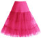 Bbonlinedress Petticoat schwarz Mini Rock Unterrock Crinoline Underskir Reifrock Rose XL