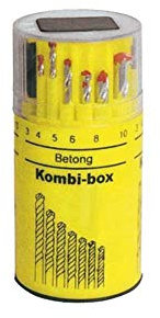 Brocas para metal HSS + Widia 'Top Quality' caja Selector.Para Hierro Color 1 – 1,5 – 2 – 2,5 – 3 – 3,5 – 4 – 4,5 – 5 – 5,5 – 6 – 8 – 10.Para pared color 4 – 5 – 6 – 8 – 9 – 10.