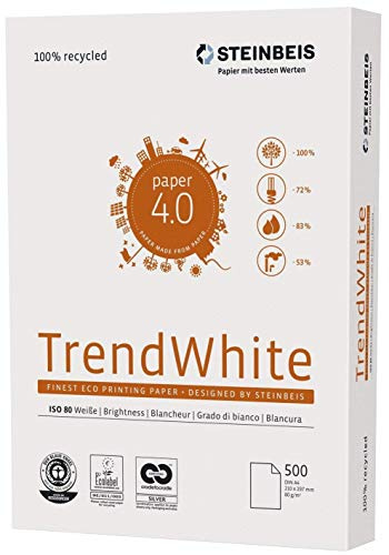 Steinbeis Trend White A4, 80g weiß 500 Blatt