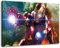 Marvel Helden Format 80x60 cm Bild auf Leinwand, XXL riesige Bilder fertig gerahmt mit Keilrahmen, Kunstdruck auf Wandbild mit Rahmen
