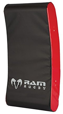 Ram Rugby-Schild für Schläger, gebogen, 2 Größen, Kontaktpolster, gebogene Rucking Tackle Shield, robustes PVC, hochdichter Schaumstoff (Junior)
