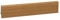 KGM Sockelleiste Mega – foliert Eiche MDF Fußbodenleiste – Maße: 2400 x 17 x 58 mm – 1 Stück