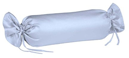 fleuresse 9200 Colours Interlock Jersey Kissenbezug für Nackenrolle aus 100% Baumwolle, Oekotex Standard 100, 15 x 40 cm, blau