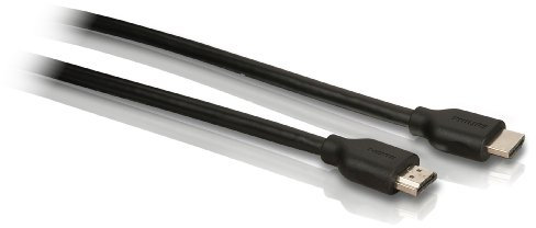 Philips SWV1432BN/10 câble HDMI 1,5m, avec gaine en PVC, poignée ergonomique, Noir