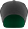 MSTRDS Unisex Strickmützen Jersey Beanie Reversible, Mehrfarbig (Ht.Charcoal/Kelly 10377,3900), One Size (one size)