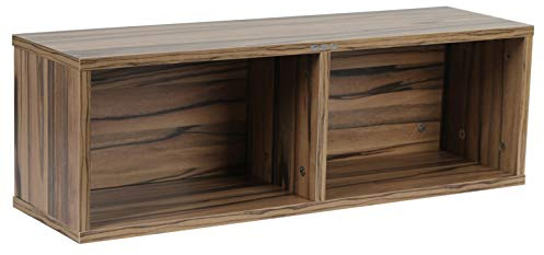 Zomo VS-Box 7/200 Vinyl Aufbewahrung für 200–240 Singles - 7 Zoll - 705 x 200 x 230 mm - Zebrano - MDF Holz - Schallplatten Regal