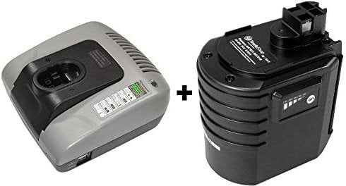 Set: batteria caricatore + Ni-MH 24 V 3000 mAh batteria compatibile con Bosch martello perforatore 11225 VSR gbh24vfr gbh24vre 0611225703, BTI BHE 24 VRE, compatibile con Würth ABH 20 Sle 0702 320 2