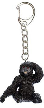 Miniblings Gorilla Affe Menschenaffe Schlüsselanhänger - Handmade Modeschmuck I Anhänger Schlüsselring Schlüsselband Keyring - Gorilla Affe Menschenaffe