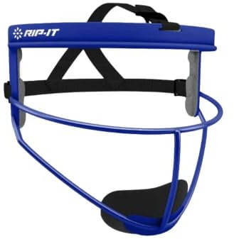 RIP-IT Defense Softball Fielder's Mask - Leichte, sichere Passform bietet maximalen Schutz und Komfort - behindert Nicht die Sicht - Pferdeschwanzfreundlich
