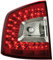 Satz LED Heckleuchten kompatibel mit Skoda Octavia II Kombi 2004-2008 - Rot/Klar