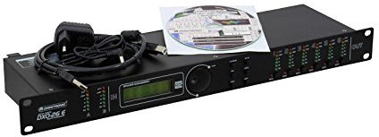 OMNITRONIC DXO-26E Digitaler Controller | Digitale Stereo-Aktiv-Frequenzweiche mit 2 Eingängen und 6 Ausgängen, inkl. Software