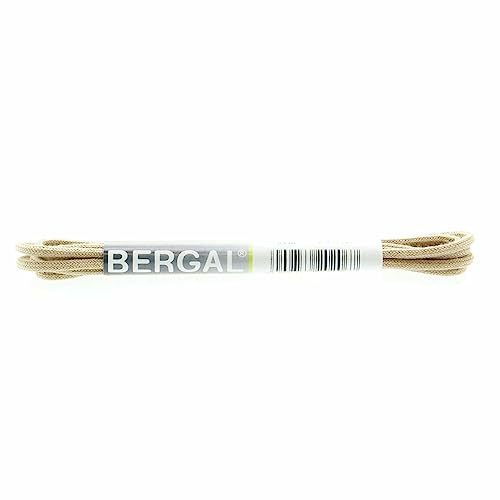 1 Paar Bergal Schnürsenkel dunkelbeige - rund - dünn - Ø 2,5 mm (90 cm)