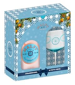 Malfy Gin Rosa, confezione regalo con iconico bicchiere in omaggio, 70 CL, vol 41%