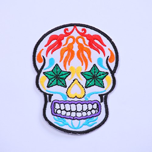 Aufnäher Bügelbild Aufbügler candy skull design 11