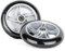 Hepros PU 145mm Ersatzräder Radlager ABEC9 für Cityroller Silber schwarz - 2 Stück