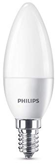 Philips LED E14 Lampe, 25 W, Kerzenform, matt, warmweiß, 2er Pack