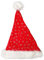 Ciffre Weihnachtsmützen Mütze Nikolausmütze Weihnachtsmütze - Glitzer Rot
