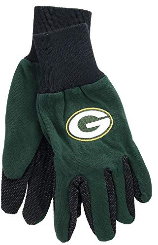 NFL Handschuhe zweifarbig, Grün Bucht Manschette