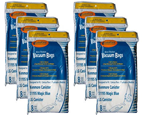 48 Kenmore type M Sears 51195 Magic Bleu LG Sacs aspirateur, Ultracare, Aspirateur, 20–51195, 609323, 21195, 21295, 24195, 21495