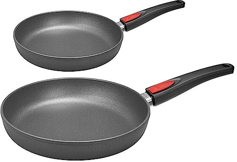 Juego de 2-unidades 1 x sartén 24 cm + 1 x sartén 28 cm inducción Nowo - lana