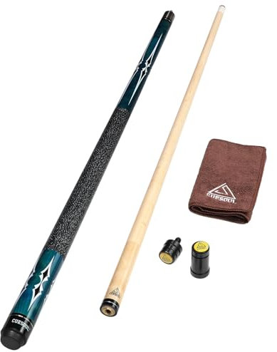 CUESOUL 58 Zoll 19 1/2 Oz Jointed Maple Billard Queue (CSTB003U)