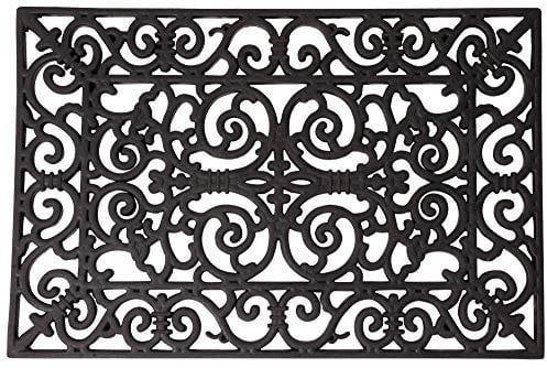 Esschert Design - Zerbino rettangolare, offerto di varie dimensioni, colore: Nero