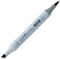 COPIC Ciao Marker Typ B - 99, Agate, vielseitiger Layoutmarker, mit einer mittelbreiten und einer Brush-Spitze