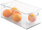 iDesign Fridge Organiser, Stackable Storage Container with Handles, Large BPA-free Clear Drawer Organizer for Kitchen, Fridge and Refrigerator, Practical Organization for Kitchen