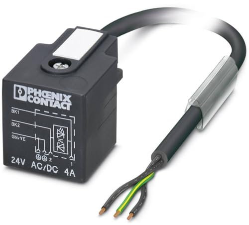 Phoenix Contact SAC-3P- 3.0-PUR/A-1L-Z konfektioniertes Sensorkabel, DIN 43650 Form A Buchse gerade/offenes Ende,