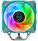 Iceberg Thermal IceSLEET G4 OC CPU Air Cooler 4 vernickelte Heatpipes mit ARGB 120 mm PWM Lüfter für Intel und AMD (Blaugrün)
