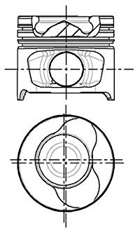 NÜRAL 87-123400-10 Kolben