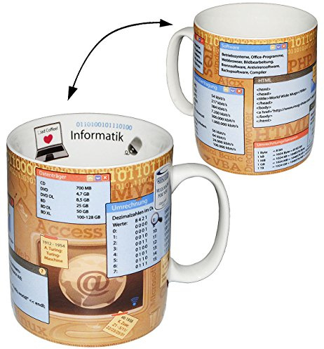 alles-meine.de GmbH Henkeltasse - Informatik/PC & Computer - Daten & Fakten - groß - 460 ml - Porzellan/Keramik - Schule - Mathe - Mathematik - Uni - Hochschule Abitur - ..