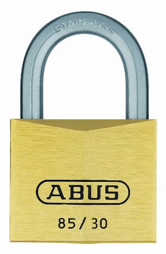 Abus 04798 Cadenas en laiton à anse en acier inoxydable avec passe partiel 409
