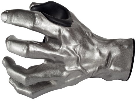GuitarGrip LHGH 101 Gitarrenhalter GS Metal Mayhem Hochglanz-Optik links silber