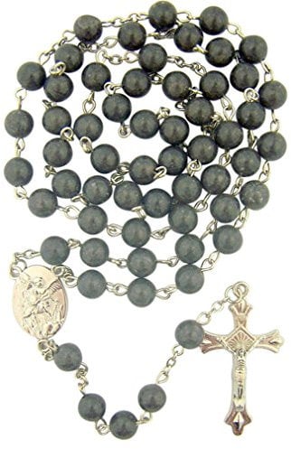 Nachahmung Marmor Perlen 55,9 cm Rosenkranz mit St. Michael Medaille Mittelpunkt