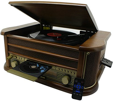 Soundmaster NR513A Nostalgie Stereo Musikcenter mit Encoding-Funktion