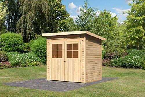 Unbekannt Karibu Gartenhaus Glücksburg 2 Natur 19 mm
