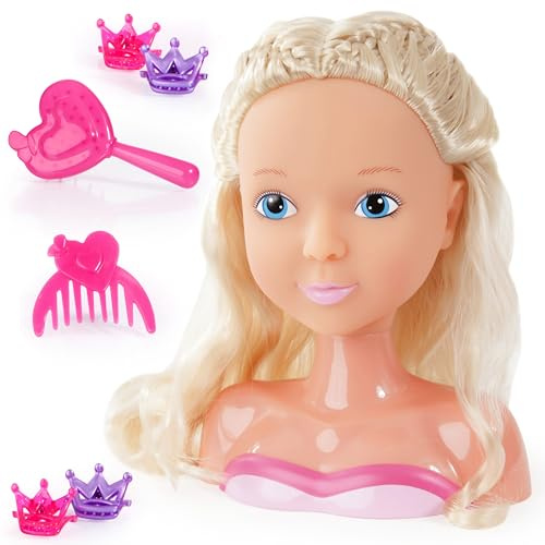 Bayer Design My Lovely Princess, 19 cm, mit Langen blonden Haaren | mit Bürste, Kamm und Haarclips, für kreatives Spielen